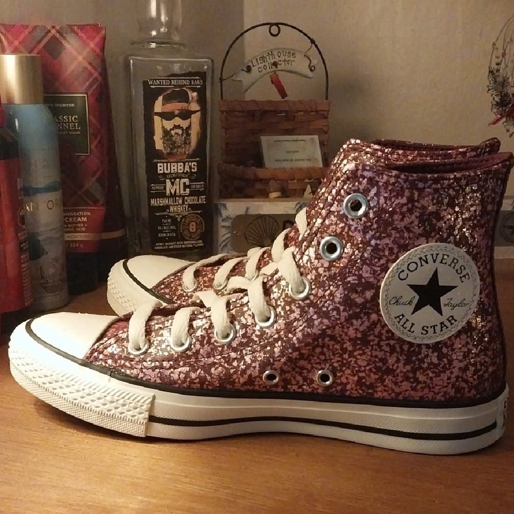 Converse Glitter High-Top Sneakers